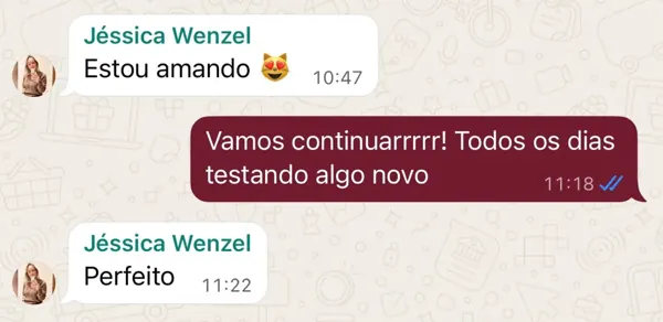 Depoimento de cliente sobre os resultados do styling