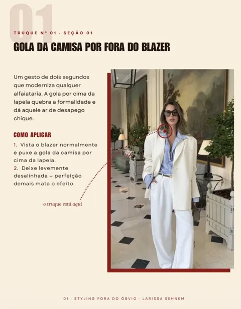 Exemplo de styling seguindo a indicação do guia